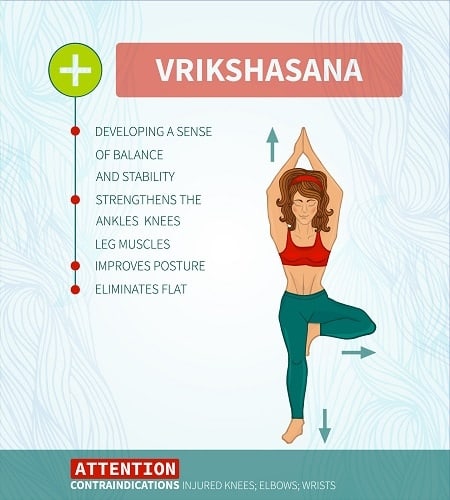 Young Woman Practicing Yoga Standing In Tree Exercise Vrksasana Pose Stock  Illustration - Download Image Now - iStock